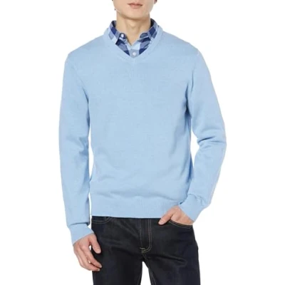 Obrázek Amazon Essentials Herren Pullover mit V Ausschnitt (in Übergröße erhältlich), Hellblau Heidekraut, M