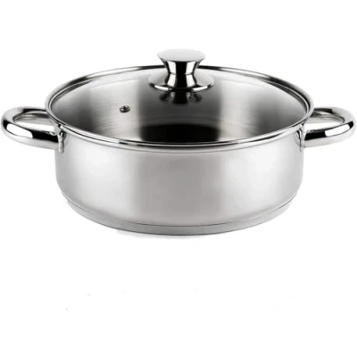 Obrázek Vier CI18 Qualität 18 cm Durchmesser, Induktion, Edelstahl 18/10, Kochtopf aus 18/10
