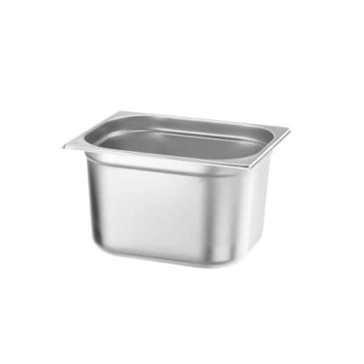 Obrázek HENDI Nádoba na plynové normy, teplotně odolná od 40 do 300 C, lednice horký vzduch pro chlazení a mrazničky Chafing Dishes Bain Marie, 12,5 l, GN 1/2, 325 x 265 (V)200 mm, ušlechtilá ocel