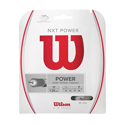 Obrázek Wilson Tenisová struna Unisex NXT Power, přírodní, 12,2 metru, 1,26 mm, WRZ941700