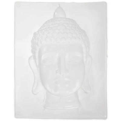 Obrázek Rayher Hobby 36013000 odlévací forma, cca 23 x 18 cm, Buddha 20 bezpečný pro potraviny, mrazuvzdorný a žáruvzdorný, lití kreativní beton, rasin prášek, vosk, šablona na odlévání, zlato