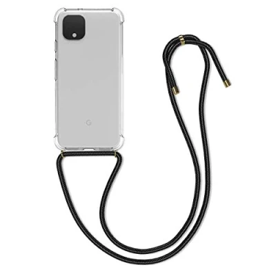 Obrázek kwmobile Necklace Case kompatibilní s Google Pixel 4 pouzdro silikonový kryt řetízkem na mobil pásek průhledný