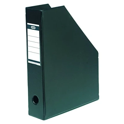 Obrázek ELBA 100400624 Stojánek &quot;myColour&quot; z PVC, A4, 7 cm široký, box na časopisy, černý, 5 kusů