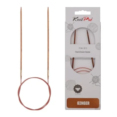 Obrázek KnitPro K31063 kruhová pletací jehla, dřevo, hnědá, 60 cm x 2,5 mm