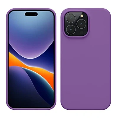 Obrázek kwmobile pouzdro Pro iPhone 14 Max tenké silikonové na mobil nárazuvzdorné s měkkým povrchem podporuje bezdrátové nabíjení fialová orchidej