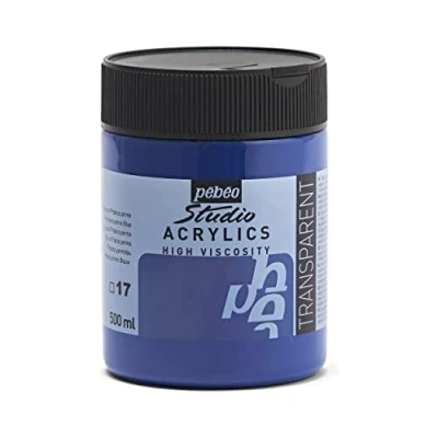 Obrázek Pebeo Studio akrylová barva, 500 ml, ftalokyanová zelená