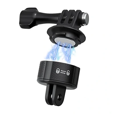 Obrázek SUREWO Quick Release Base Mount Kit pro Go Pro, magnetický sací a otočný zámek, kompatibilní s GoPro (Two Legged Model)