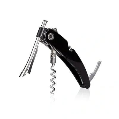 Obrázek Vacu vin Single Pull Waiter`s Friend černý číšnický nůž, plast, 13,2 x 2 1,5 cm