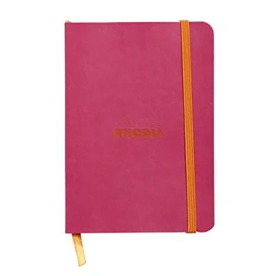 Obrázek Rhodia 117312C poznámkový sešit (s měkkou obálkou, linkovaný, 72 listů, DIN A6, 10,5 x 14,8 cm) 1 kus maliny