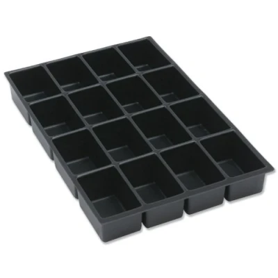 Obrázek BISLEY MultiDrawer zásuvková vložka A4, 16 přihrádek pro zásuvky výška 102, 87, 51 mm, kov, 800 plast, 36,5 x 23,7 5 cm