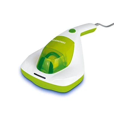 Obrázek CLEANmaxx Ruční vysavač proti roztočům čistič matrací s UV C světlem Zničí 99,9 % všech roztočů vč. HEPA filtru a 250 ml nádoby na prach ideální pro alergiky [Limegreen]