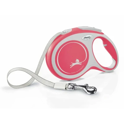 Obrázek Vodítko FLEXI New Comfort (L) pásek červené (8m, do 50kg)