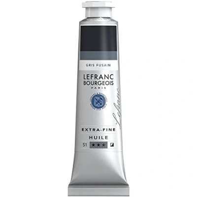Obrázek Lefranc Bourgeois 405139 extra jemná olejová barva v umělecké kvalitě z vysoce kvalitních pigmentů, živé barvy, vysoká světlostálost, 40ml tuba uhlově šedá