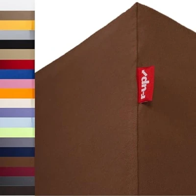 Obrázek r up Vhodné pro napínací prostěradlo 180 x 200 220 až 35 cm výška mnoho barev 100% bavlna 130g/m² Oeko TEX bez stresu i americké postele (hnědá)