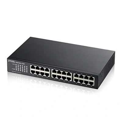 Obrázek Zyxel 24 Port Gigabit Ethernet nespravovaný přepínač design bez ventilátoru [GS1100 24E]