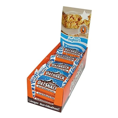 Obrázek Best Body Nutrition Davina Energy OatSnack tyčinka jogurt ovesné vločky sacharidová tyčinka, ruční výroba, 15 x 65 g tyčinka/krabička (975 g)