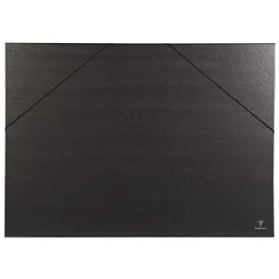 Obrázek Clairefontaine 44500C kreslicí desky síla Verge s gumou na hřbetu 30 mm, vnitřní: 50 x 70 cm, vnější: 52 72 černé
