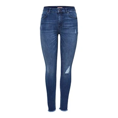 Obrázek ONLY MID Ankle RAW Skinny džíny, Ženy, Velikost: 38x30, Dark blue