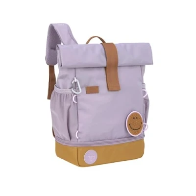Obrázek LÄSSIG batoh do školky dětský Rolltop s hrudním popruhem odpuzující vodu, 11 litrů/mini Backpack, Šeříková, moderní