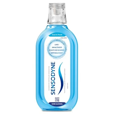Obrázek Sensodyne Cool &amp; Fresh denní ústní voda s fluoridem, 500 ml, pro zuby citlivé na bolest