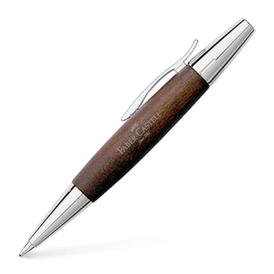 Obrázek Faber Castell 148381 otočné kuličkové pero e motion hruška, tmavě hnědá, náplň B, barva psaní černá