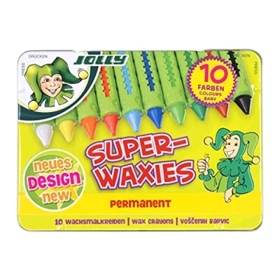 Obrázek Jolly Voskovky Superwaxies permanentní 10 kusů v kovovém pouzdře