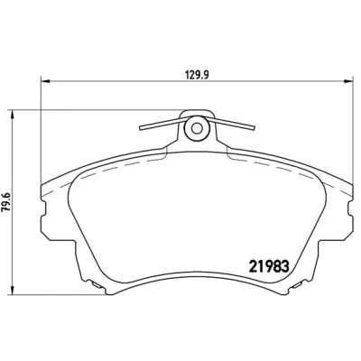 Obrázek Brembo P54036 přední brzdové destičky, počet 4