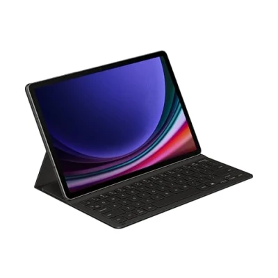 Obrázek Samsung Kryt klávesnice Slim EF DX720 pro Galaxy Tab S9 FE S klávesnicí QWERTZ a tlačítkem AI, jednodílné pouzdro na tablet, štíhlý design, přihrádka Pero, černá