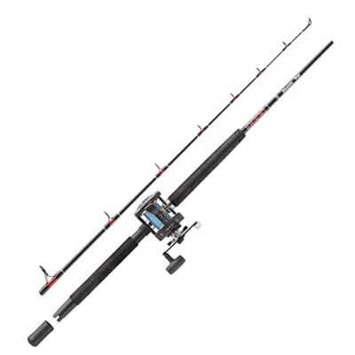 Obrázek Abu Garcia Muscle Tip Boat Fishing pruty a kolečka Combo sada, černá/červená