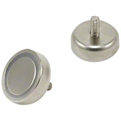 Obrázek N42 Neodym Pot Magnet Mit M4 Bolzen Für Kunst, Handwerk, Modellherstellung 20mm Durchmesser x 7mm Dick 15,8kg Zug