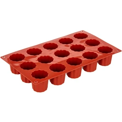 Obrázek Silikomart 20.059.00.0060 SF 059 BORDELAIS SILICONE MOULD ø45 H 45 MM, Terracotta