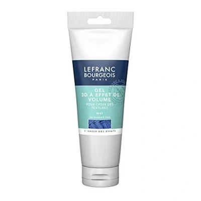Obrázek Matný gel Lefranc &amp; Bourgeois 300668, pro objemové efekty akrylových barev, lesklý, nežloutnoucí povrch, 250ml láhev