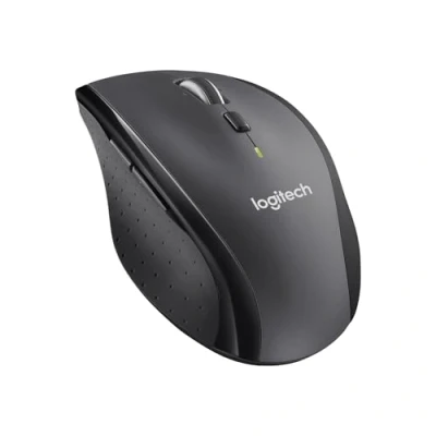 Obrázek Logitech M705 Marathon bezdrátová myš, připojení 2,4 GHz přes Unifying USB přijímač, 1 000 DPI laserový senzor, výdrž baterie 3 roky, 7 tlačítek, PC / Mac černá, anglické balení