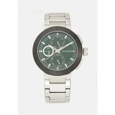 Obrázek Tommy Hilfiger Lorenzo Hodinky silvercoloured/green/black, Muži, Velikost: One Size, Silver coloured/green/black