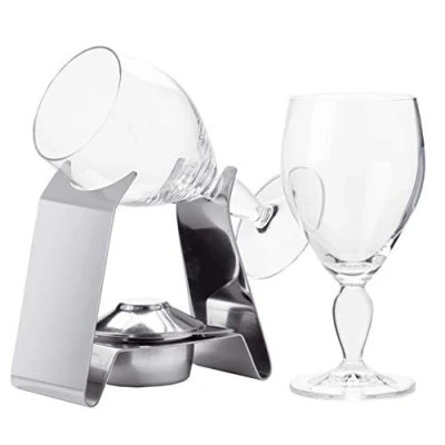Obrázek Spring Irish Coffee Set vč. 2 sklenic na irskou kávu Rechaud z ušlechtilé oceli s hořákem vhodné také pro obracečky koňaků příslušenství ke koktejlům sklenice ledovou velké