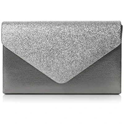 Obrázek SwankySwans Dámská Clutch obálka Kelly Třpytivé party Ball stříbrná jednotná velikost