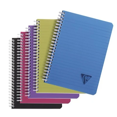 Obrázek Clairefontaine 329546C spirálový blok (Linicolor Intense, DIN A5, linkovaný, 90 listů) 1 kus barevně tříděné