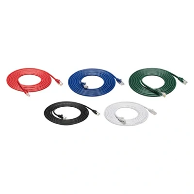 Obrázek Amazon Basics Ethernetový kabel Cat6, chráněný proti zlomení, RJ45, 3 m, 5 kusů, černá/červená/modrá/bílá/zelená