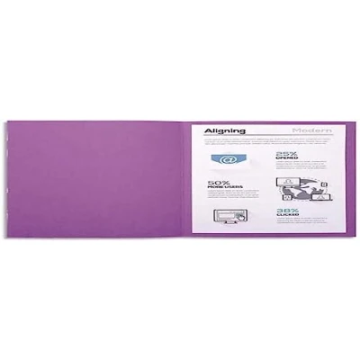 Obrázek Exacompta Balení 410016E (se 100 kryty na spisy Forever, z recyklovaného kartonu 250 g, DIN A4, 21 x 29,7 cm) fialová