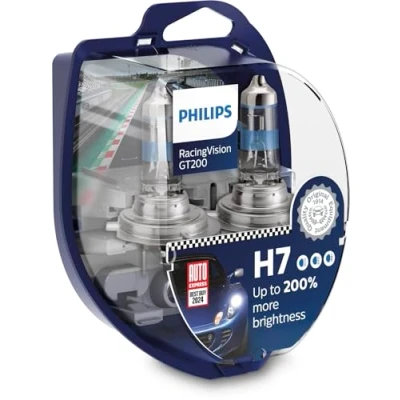 Obrázek Žárovka Philips Halogen RacingVision GT200 H7 + 200%, dvojitá sada 12972RGTS2 Twin box, stříbrná