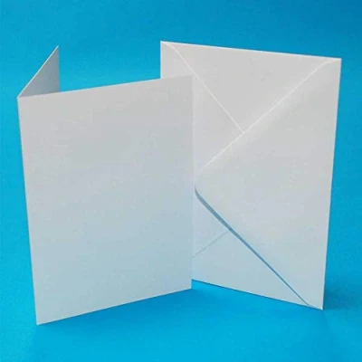 Obrázek Crafts UK Card &amp; Envelopes, karton, bílý, 30/40 mm