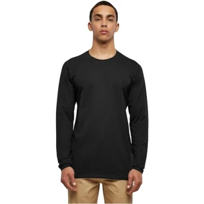 Obrázek Urban Classics Stretch Terry Top s dlouhým rukávem, Muži, Velikost: XL, Black