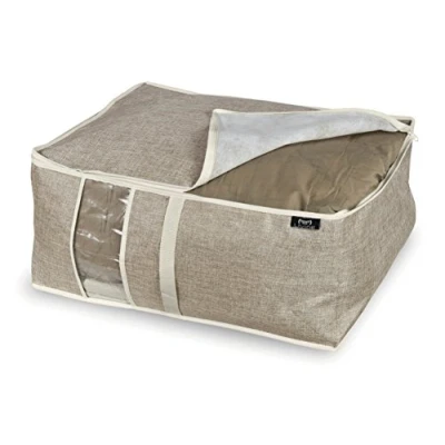 Obrázek Domopak Living unter Bett Speicher, braun/grau, Unterbettkommode, 55 x 45 25 cm, Polyester