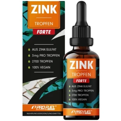 Obrázek Zinkové kapky FORTE 100 ml 2700 kapek extra vysokých dávek 3 mg zinku v kapce síranu (iontový zinek) velmi vydatné, až 540 aplikací vysoká biologická dostupnost, bez alkoholu, veganské