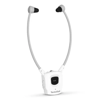 Obrázek TechniSat STEREOMAN ISI 3 sluchátka (druhé sluchátka, bezdrátová stereo vč. akumulátoru, bez vysílače, vhodná pouze pro 3), bílá