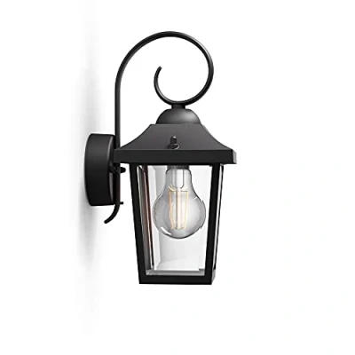 Obrázek Venkovní nástěnné svítidlo Philips myGarden Buzzard, E27, černé