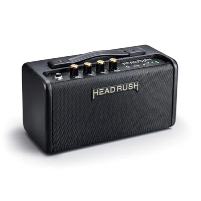 Obrázek HeadRush FRFR GO 30W zesilovač pro elektrické a basové kytary s duálními 3&quot; reproduktory, Bluetooth baterie modelovací pedály Multi FX/Amp