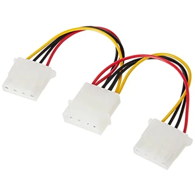 Obrázek C2G 15cm 5. 25 LP4 mannlichen Molex to 2 x weibliche Kabel Splitter/Extender, Y 1 foot