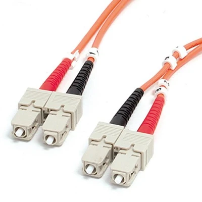 Obrázek StarTech.com 1m (3.3ft) SC to OM1 Multimode Fiber Optic Cable, 62.5/125 Size, 10G Networks, LSZH Patch Cord (FIBSCSC1)