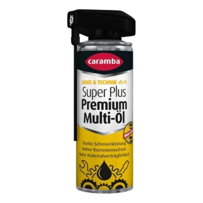 Obrázek Caramba Super Plus Premium Multi olej, rozpouštědlo rzi, mazivo, kontaktní sprej a čistič, ochrana proti opotřebení korozi, duální stříkací hlava, 300 ml